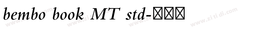 bembo book MT std字体转换